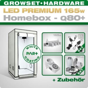 LED Grow Set Homebox Ambient Q80 + 1x Q4W, 165W