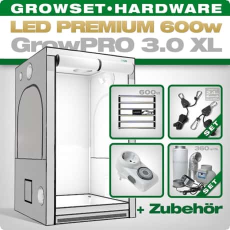 Growbox Komplettset LED GrowPRO XL | growboxen.eu