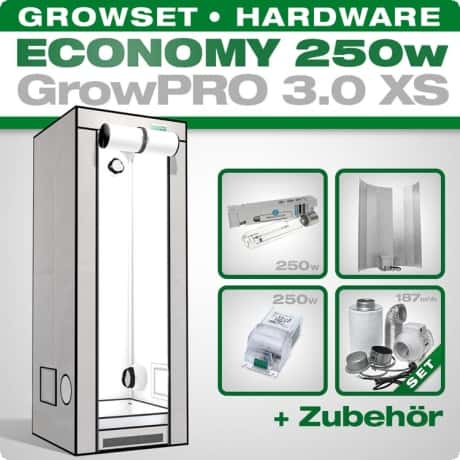 Growbox Komplettset GrowPRO Economy XS | growboxen.eu