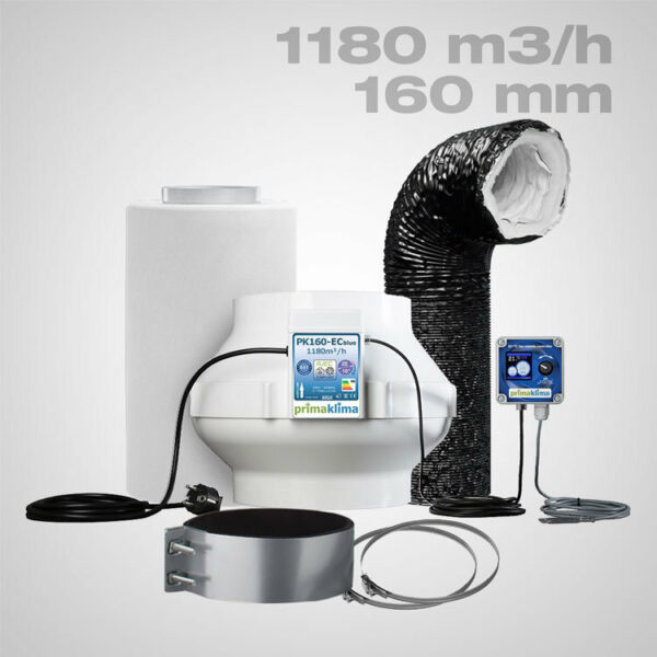 L&uuml;ftungsset Silent Digital 1180 Temperaturgesteuert | growboxen.eu