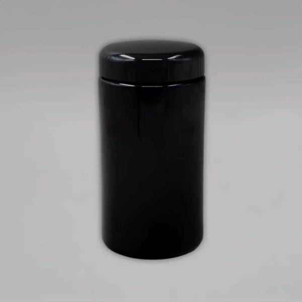 MIRON Weithalsdose aus Violettglas, Volumen 500 ml