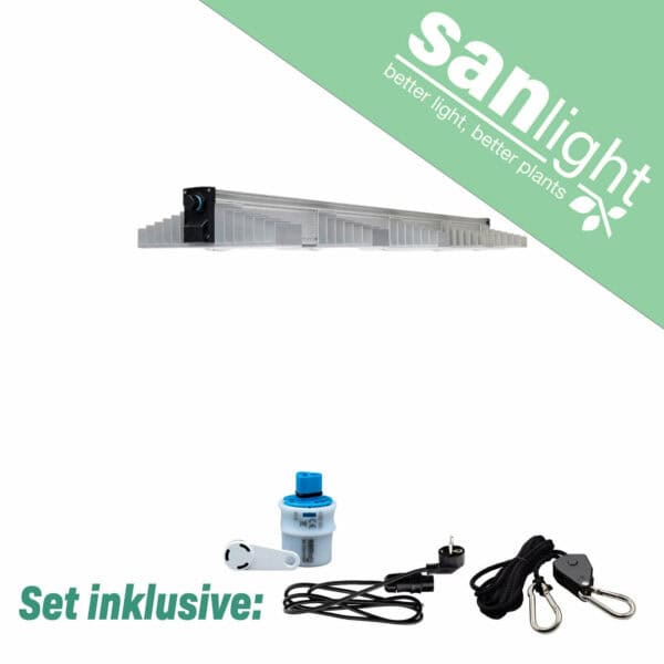 SANlight EVO 1.5 LED Beleuchtungsset, mit Kabel und Dimmer SANlight EVO 5-120 1.5 1 Stück Bluetooth Dimmer