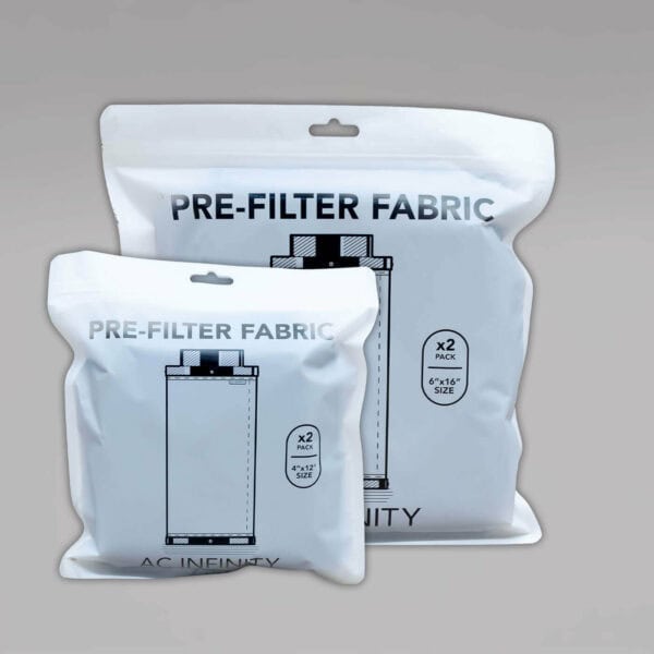AC infinity Vorfiltertücher für Aktivkohlefilter 150mm, 2er Pack