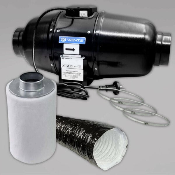Schallgedämmtes Abluft Komplettset, Vents TT Silent-M, 170/240 m³/h, 100mm Anschluss