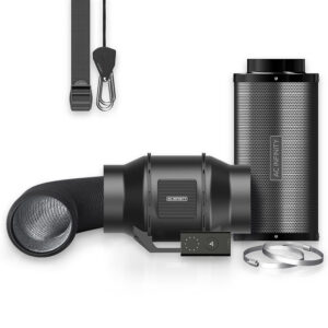 AC Infinity Abluft Komplettset mit Aktivkohlefilter, 150 mm, 600 m³/h, mit Geschwindigkeitsregler